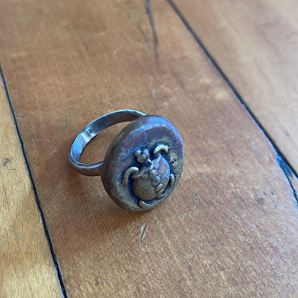 Turtle Engraved Ring from Greece